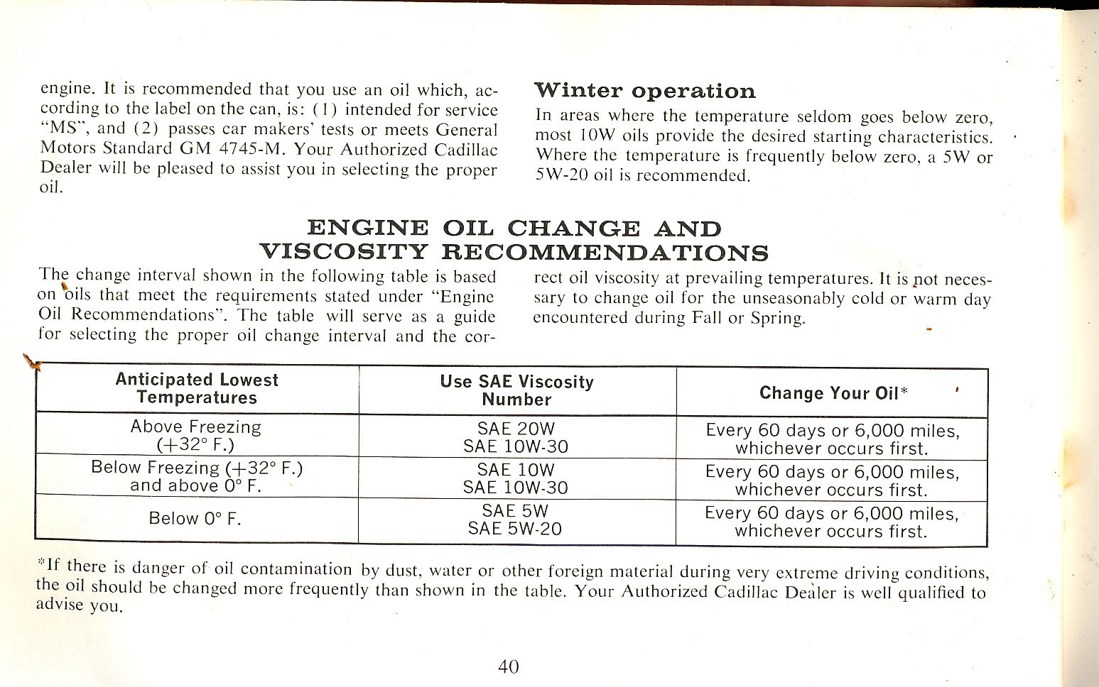 1965 Cadillac Owners Manual Page 54